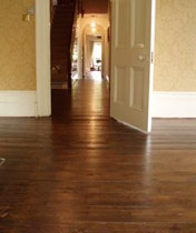 An old wooden floor lovingly polished
